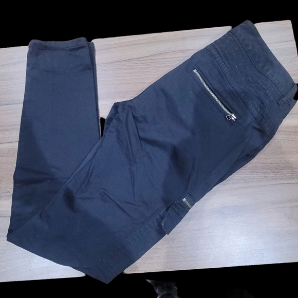 LONDONJEAN Black Cotton-Blend Trousers - Picture 4 of 5